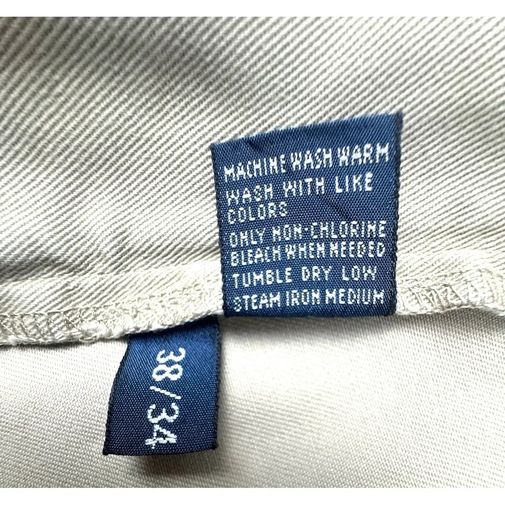 Polo Ralph‎ Lauren Men's Classic Chino Pants 100% Cotton Khaki 38/34